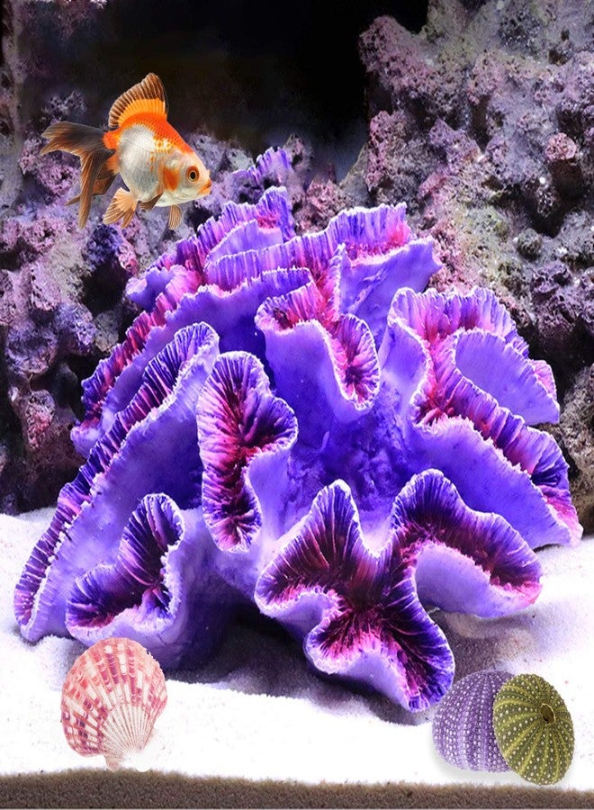 Besimple Aquarium Coral Ornaments Decor Fish Tank Plants Decoration for Aquarium Landscape,Purple - Image 1
